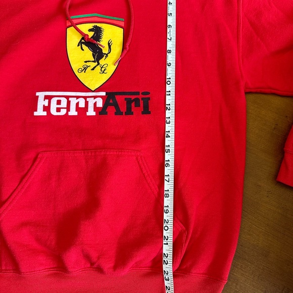 Ferrari - Red Hoodie Sweatshirt - size M - Picture 8 of 9